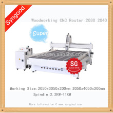 Mobília de madeira grande da madeira para o CNC do roteador de SG 2.0 * 3.0m